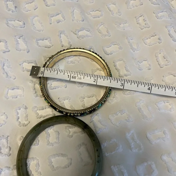 Jade ❗️ bracelet and rhinestone set - Picture 9 of 9